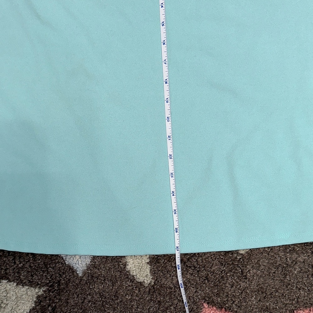 BiBi Aqua Ruffle Sleeveless Blouse Medium - Picture 4 of 7